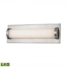 ELK Home Plus BVL372-10-16M - Barrie 1-Light Vanity Sconce in Matte Satin Nickel with Opal White Glass Diffuser - Integrated LED